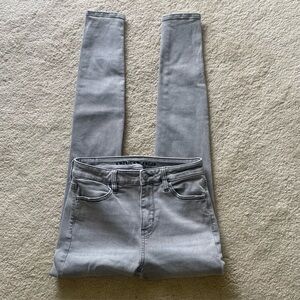 American Eagle Gray Hi Rise Jeans Size 4L